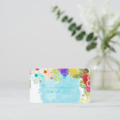 PixDezinesハイビスカス座席表（ビズカード） プレイスカード (スタンド正面)