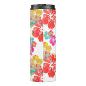 PixDezinesハイビスカス/オレンジ/黄/青 タンブラー (裏面)