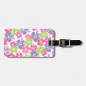 PixDezinesハイビスカス/DIY背景 ラゲッジタグ (正面横)