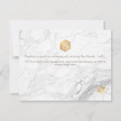 PixDezinesハニカムバー（ユダヤ教の）バル・ミツバーありがとう✡ 出欠カード (裏面)