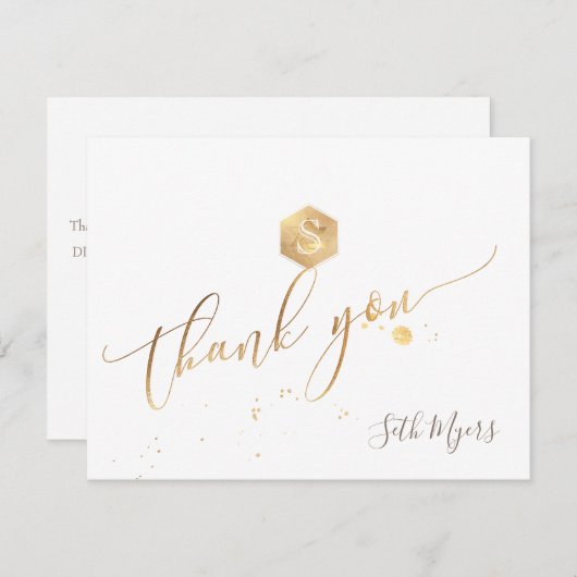 PixDezinesハニカムバー（ユダヤ教の）バル・ミツバーありがとう✡ 出欠カード (正面/裏面)