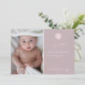 PixDezinesハニカム誕生のお知らせ、女の子 案内状 (スタンド正面)