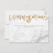 PixDezinesハニカム（ユダヤ教の）バル・ミツバーお祝いカード✡ 出欠カード (裏面)