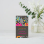 PixDezinesハワイアンのジャングル/カスタムの背景色 名刺 (スタンド正面)