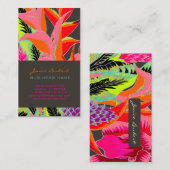 PixDezinesハワイアンジャングル3/DIY背景色 名刺 (正面/裏面)