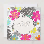 PixDezinesハワイアンジャングル/DIYカラー/ベージュ色 招待状 (裏面)