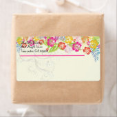 PixDezinesハワイアンハイビスカス/DIYカラー ラベル (インサイチュ)