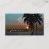 PixDezinesハワイアンビーチサンセット 名刺 (裏面)