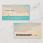 PixDezinesハワイアンビーチ/DIYフォント 名刺 (正面/裏面)
