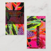 PixDezinesハワイアンJungle 3 -カスタム背景 名刺 (正面/裏面)