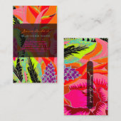 PixDezinesハワイアンJungle 3 -カスタム背景 名刺 (正面/裏面)