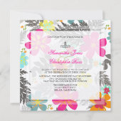 PixDezinesハワイアンJUNGLE/DIY BCKGRND/感じベージュ色 招待状 (正面)