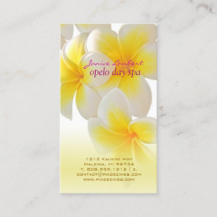 PixDezinesハワイプルメリア 名刺