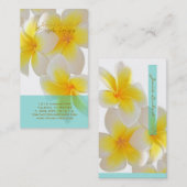 PixDezinesハワイプルメリア 名刺 (正面/裏面)