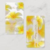 PixDezinesハワイプルメリア 名刺 (正面/裏面)