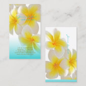 PixDezinesハワイプルメリア 名刺 (正面/裏面)