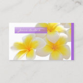 PixDezinesハワイプルメリア 名刺 (裏面)