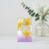 PixDezinesハワイプルメリア 名刺 (スタンド正面)