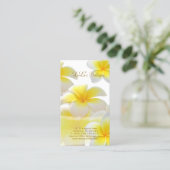 PixDezinesハワイプルメリア 名刺 (スタンド正面)