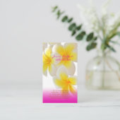 PixDezinesハワイプルメリア 名刺 (スタンド正面)