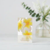 PixDezinesハワイプルメリア 名刺 (スタンド正面)