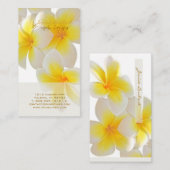 PixDezinesハワイプルメリア 名刺 (正面/裏面)