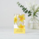 PixDezinesハワイプルメリア 名刺 (スタンド正面)