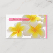 PixDezinesハワイプルメリア 名刺 (裏面)