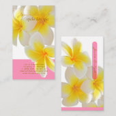 PixDezinesハワイプルメリア 名刺 (正面/裏面)