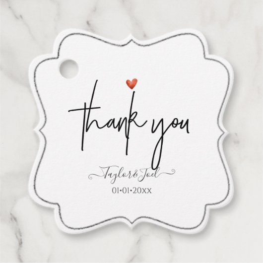 PixDezinesハートシグネチャースクリプト フェイバータグ (正面)