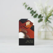 PixDezinesバイオリン/ディーカラー 名刺 (スタンド正面)