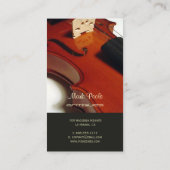 PixDezinesバイオリン/ディーカラー 名刺 (裏面)