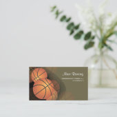 PixDezinesバスケットボールコーチ/DIY背景色 名刺 (スタンド正面)