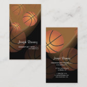 PixDezinesバスケットボールコーチ/DIY背景色 名刺 (正面/裏面)