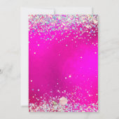 PixDezinesバチェロレッテホログラフィック紙吹雪 招待状 (裏面)