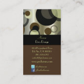 PixDezinesバブモダンル/レトロスタイル+カラー 名刺 (裏面)