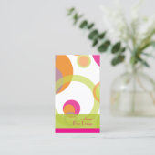 PixDezinesバブモダンル/レトロスタイル+カラー 名刺 (スタンド正面)