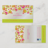 PixDezinesバブモダンル/レトロスタイル+カラー 名刺 (正面/裏面)