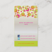 PixDezinesバブモダンル/レトロスタイル+カラー 名刺 (裏面)