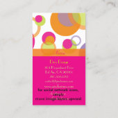 PixDezinesバブモダンル/レトロスタイル+カラー 名刺 (裏面)