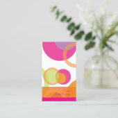 PixDezinesバブモダンル/レトロスタイル+カラー 名刺 (スタンド正面)