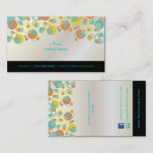 PixDezinesバブモダンル/レトロスタイル+カラー 名刺 (正面/裏面)