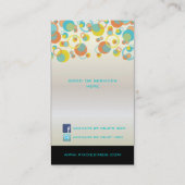 PixDezinesバブモダンル/レトロスタイル+カラー 名刺 (裏面)