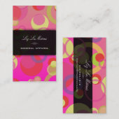 PixDezinesバブモダンル/レトロスタイル+カラー 名刺 (正面/裏面)