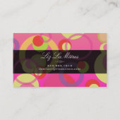 PixDezinesバブモダンル/レトロスタイル+カラー 名刺 (裏面)