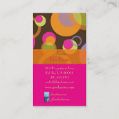 PixDezinesバブモダンル/レトロスタイル+カラー 名刺 (裏面)