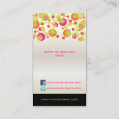 PixDezinesバブモダンル/レトロスタイル+カラー 名刺 (裏面)