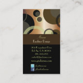 PixDezinesバブモダンル/レトロスタイル+カラー 名刺 (裏面)