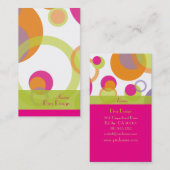 PixDezinesバブモダンル/レトロスタイル+カラー 名刺 (正面/裏面)