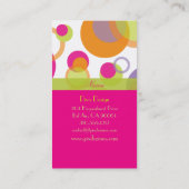 PixDezinesバブモダンル/レトロスタイル+カラー 名刺 (裏面)